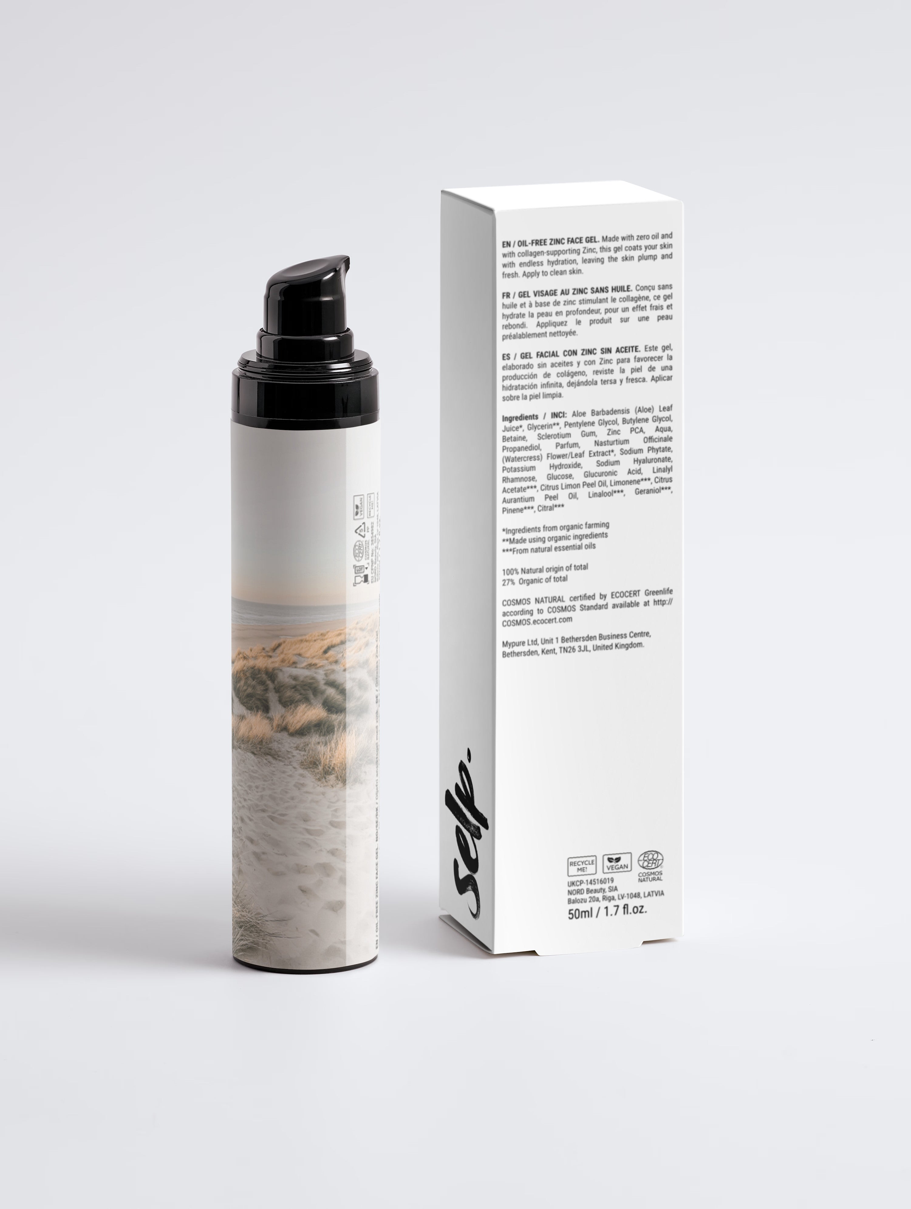 Oil-Free Zinc Face Gel for Men