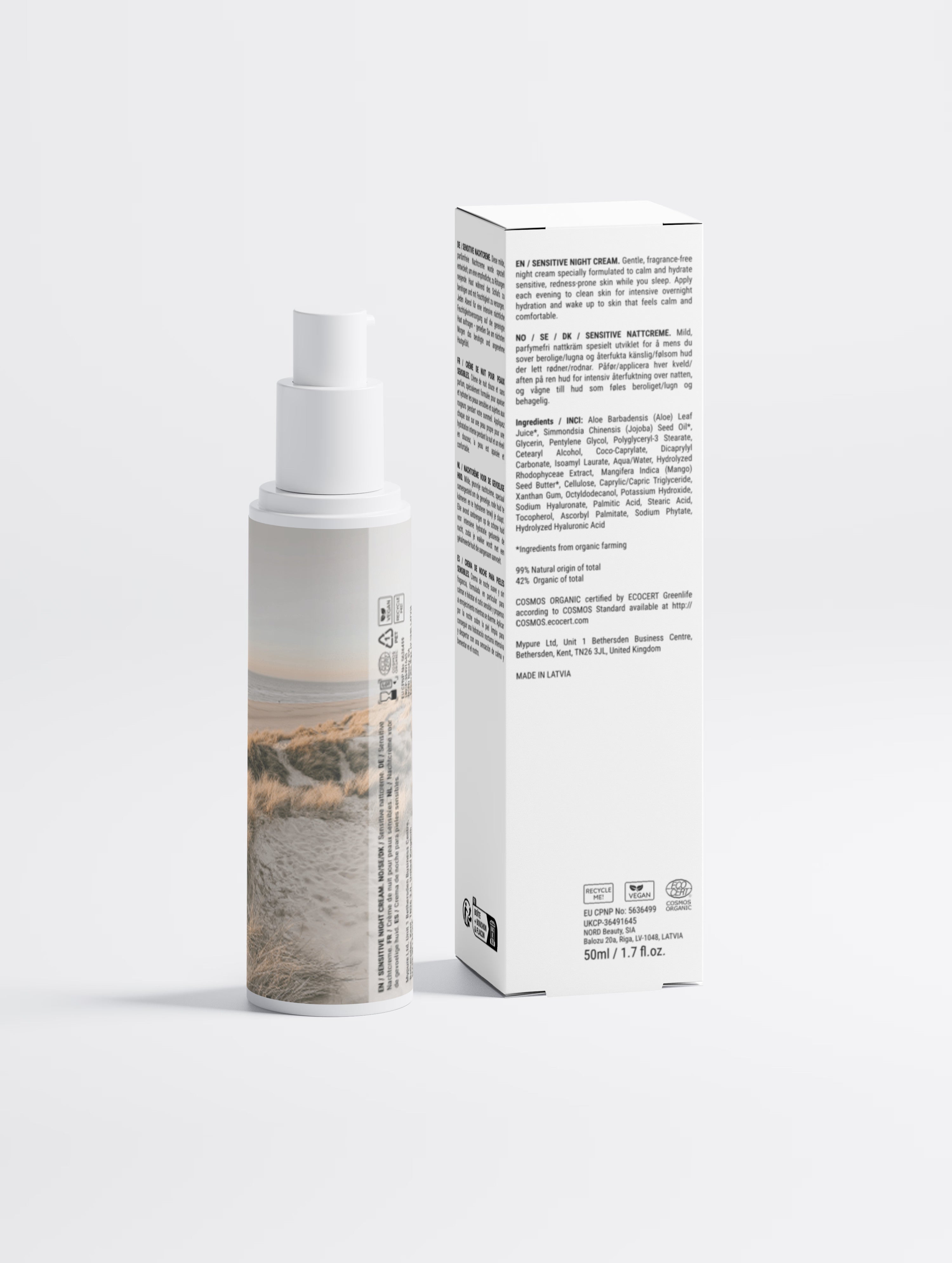 Sensitive Skin Overnight Cream, Fragrance-Free
