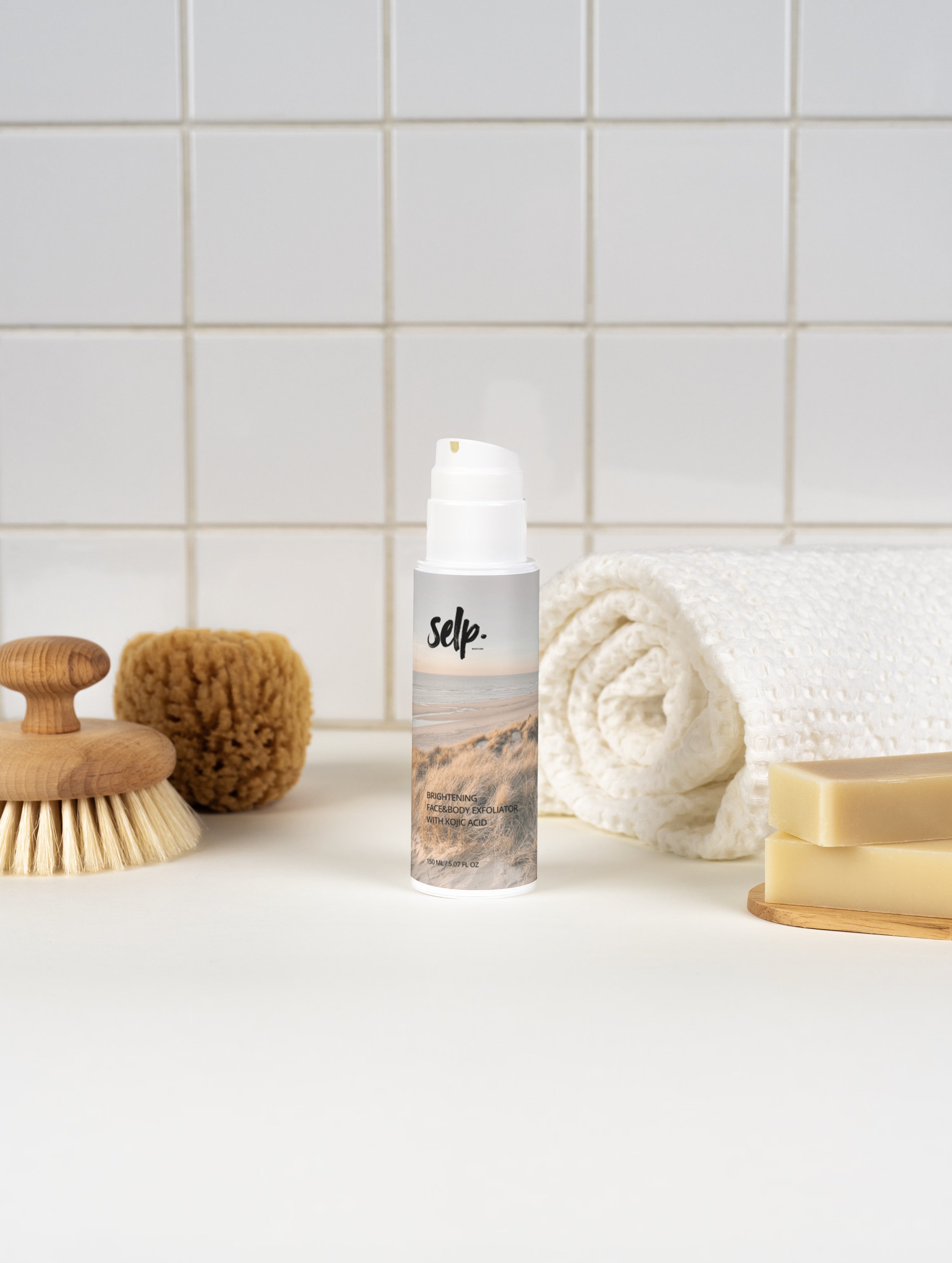 Brightening Face&Body Exfoliator with Kojic Acid