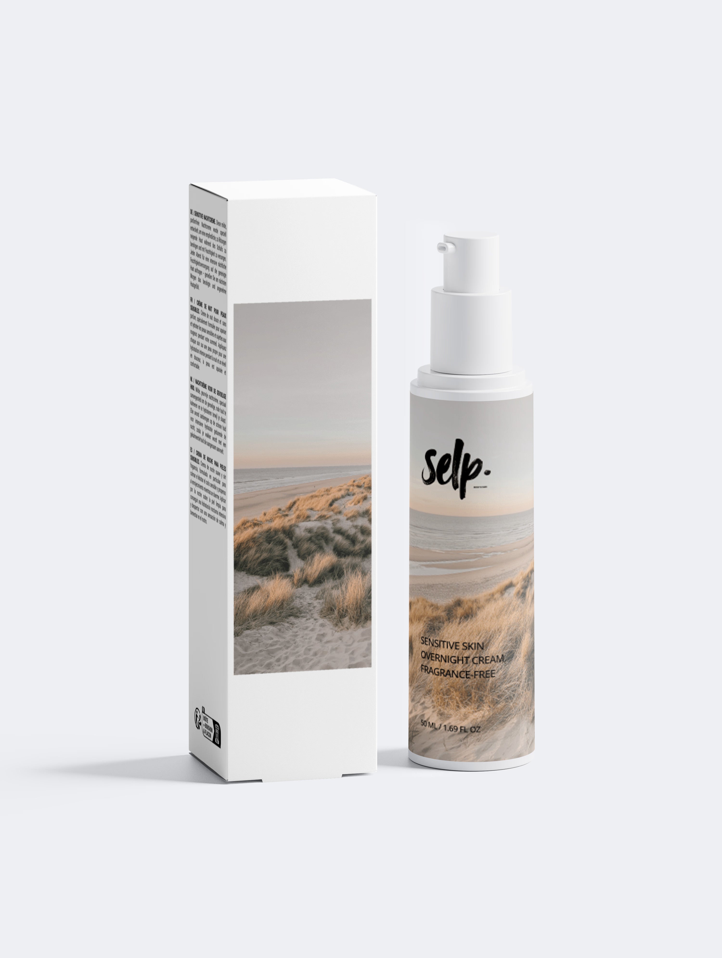Sensitive Skin Overnight Cream, Fragrance-Free