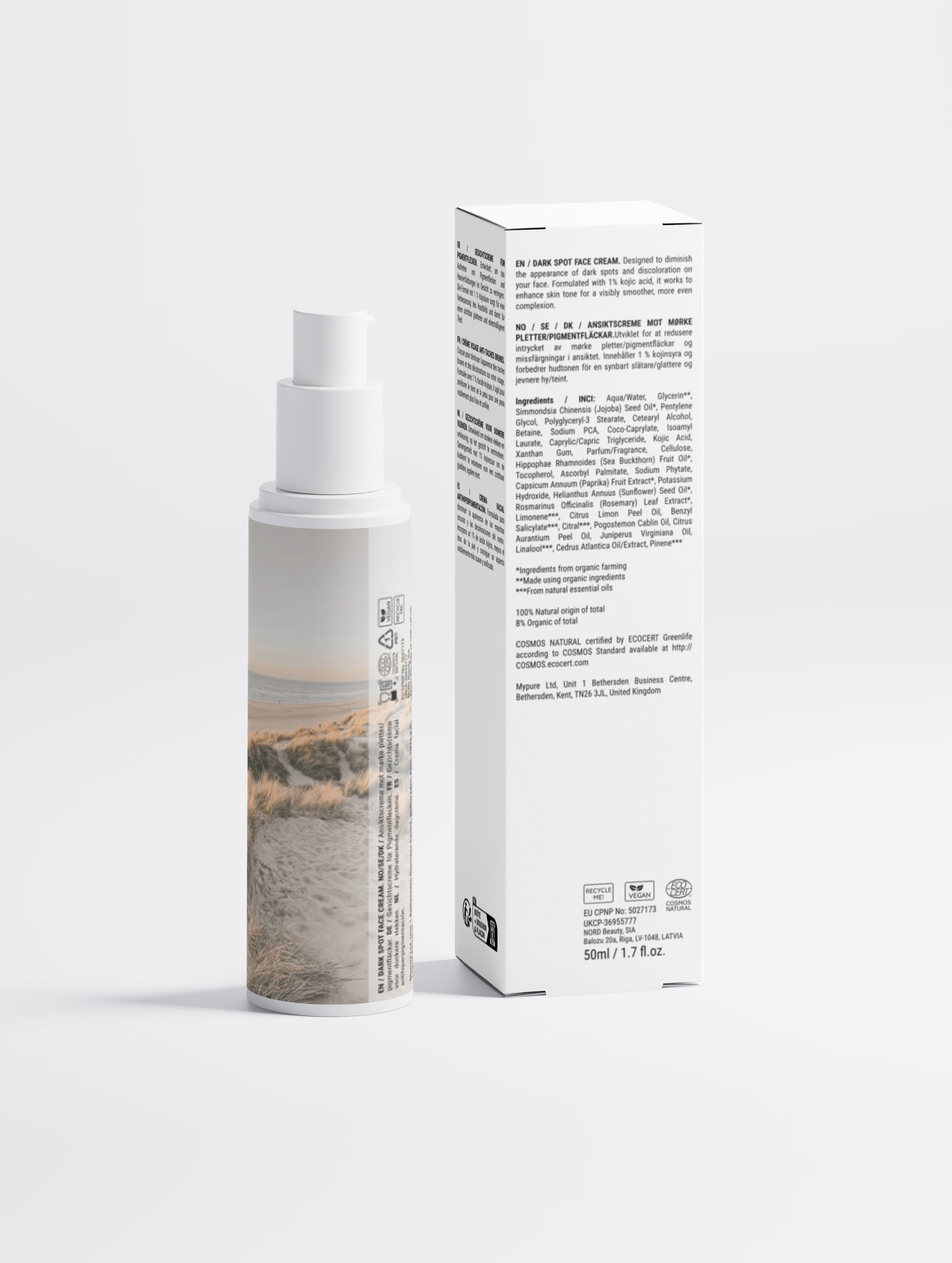 Dark Spot Face Cream with Kojic Acid
