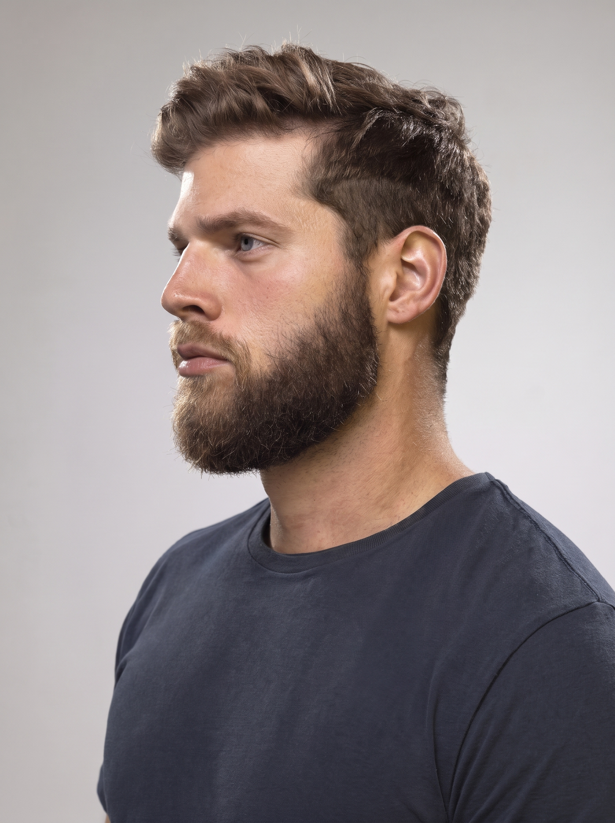 Men beard — after