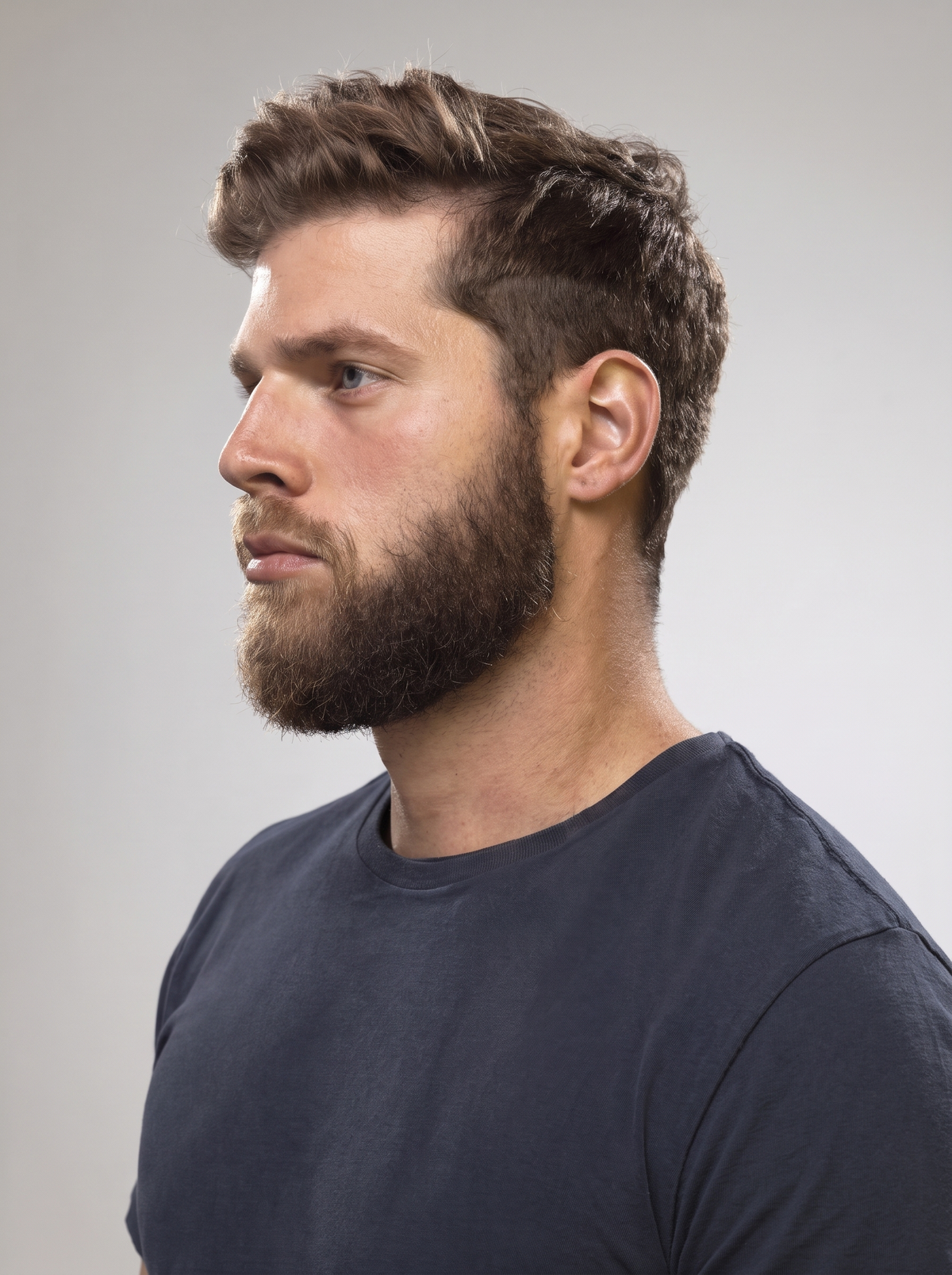 Men beard — before
